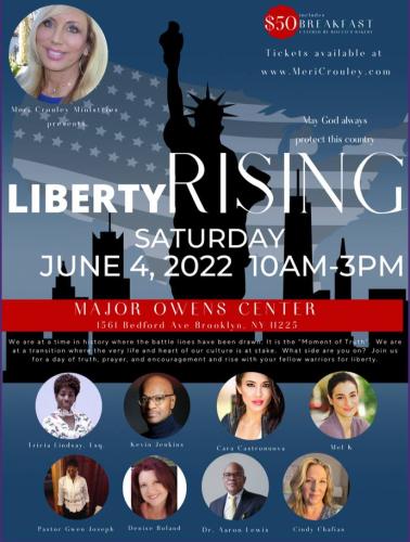 Brooklyn, New York - June 4, 2022 - Liberty Rising