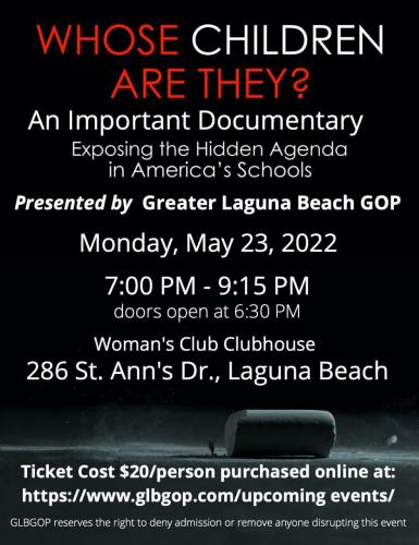 Laguna Beach, California - May 23, 2022 - Whose Children Are They