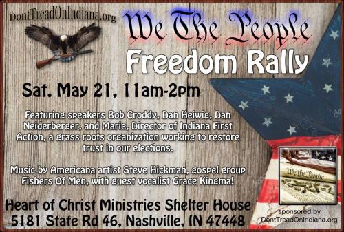 Nashville, Indiana - May 21, 2022 - Freedom Rally