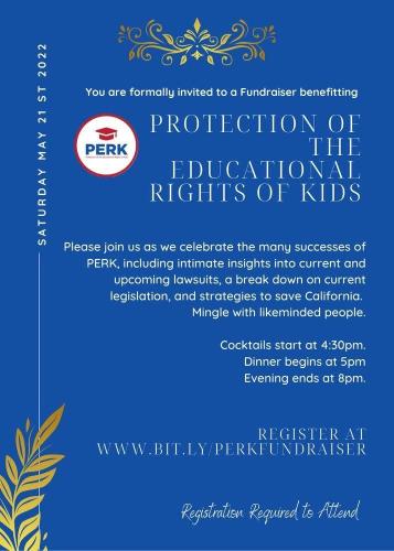 California - May 21, 2022 - PERK Fundraiser