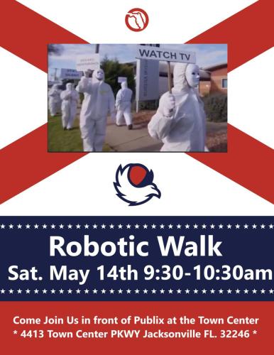 Jacksonville, Florida - May 14, 2022 - Robotic Walk