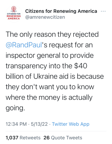 It’s going into somebody’s pocket!