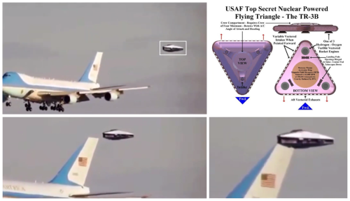 TR-3B Escorting Air Force 1 In Seattle 2016