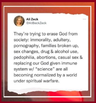 they are trying to erase God