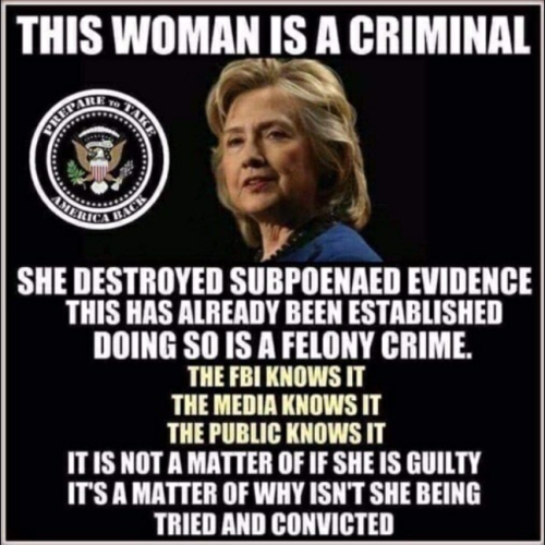 hillary criminal wim