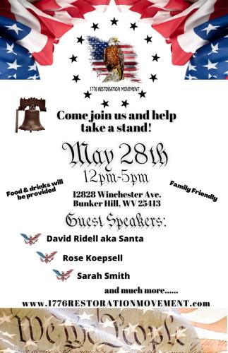 Bunker Hill, West Virginia - May 28, 2022 - Rally