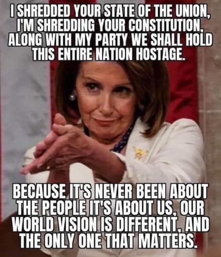 pelosi shred