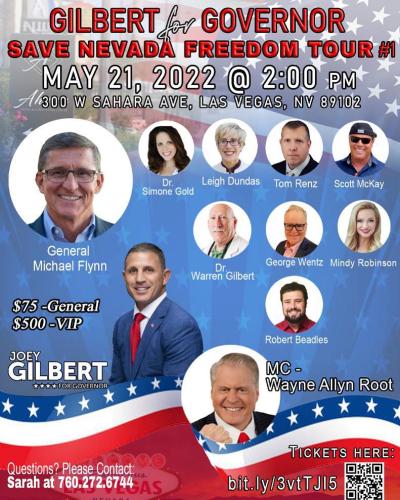 Las Vegas, Nevada - May 21, 2022 - Save Nevada Freedom Tour