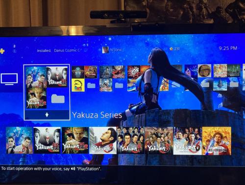 The Yakuza series on PS4