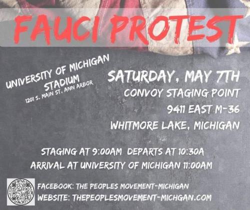 Whitmore Lake, Michigan - May 7, 2022 - Protest