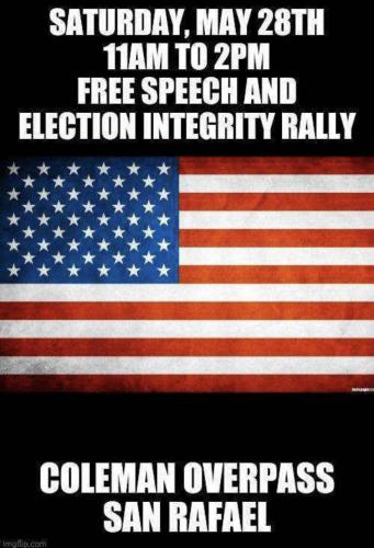 San Rafael, California - May 28, 2022 - Rally