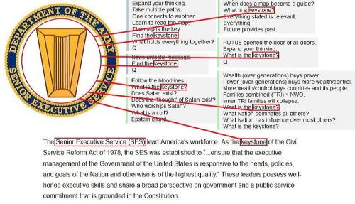 the army is the key stone