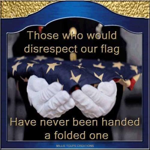 disrespect flag f