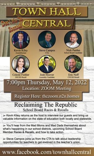 California - Zoom Relaiming the Republic - School Board Races and Recalls - May 12, 2022