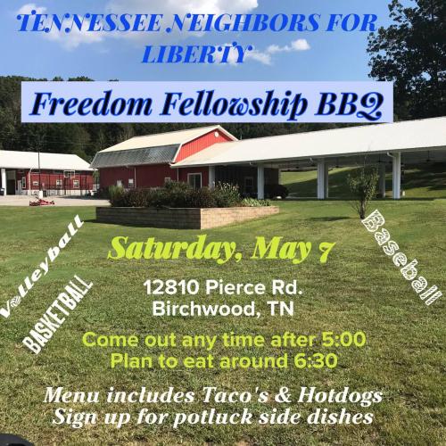 Birchwood, Tennessee - May 7, 2022 - Freedom Fellowship BBQ