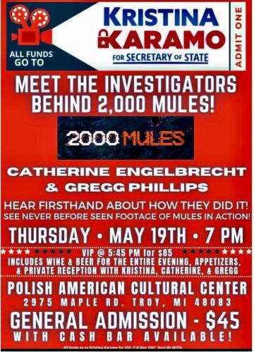 Troy, Michigan - May 19, 2022 - 2000 Mules