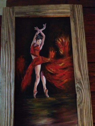 Red dress dancer