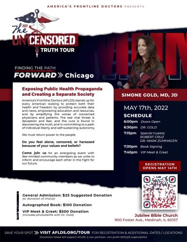 Jubilee, Illinois - May 17, 2022 - Exposing Public Health Propaganda and Creating a Separate Society