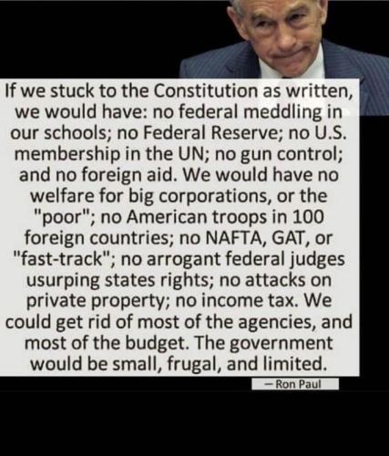 If We Stuck to the Constitution - Ron Paul
