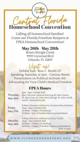 Orlando, Florida - May 26 - 28, 2022 - Homeschool Convention