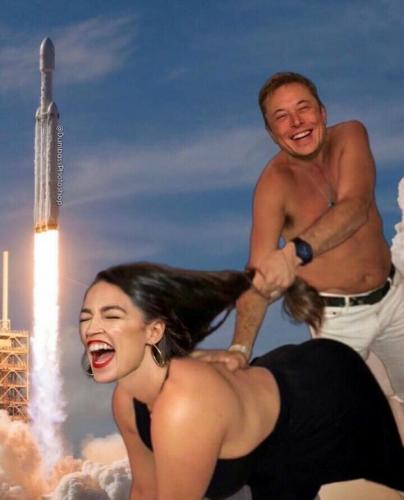 Elon pulling AOC hair