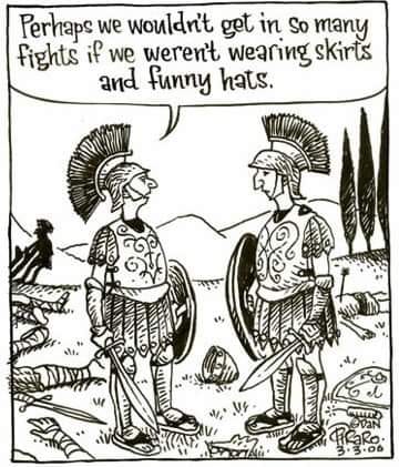 skirts and funny hats