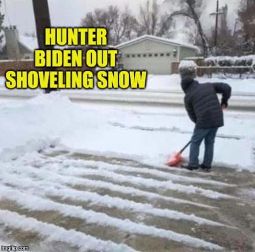 shoveling