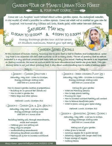 Los Angeles, California - May 14, 2022 - Urban Garden Tour