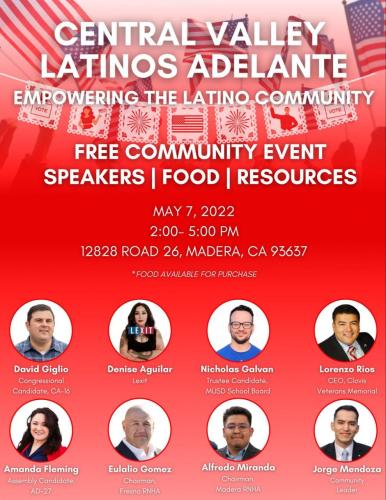 Madera, California - May 7, 2022 - Empowering the Latino Community