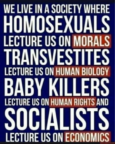 We live in a society