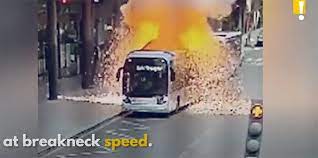 Electric Bus Fire.