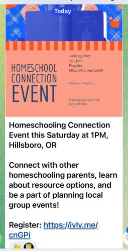 Hillsboro, Oregon - June 25, 2022 - Homeschool Connection Event