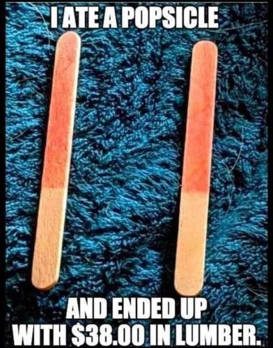 I ate a popsicle