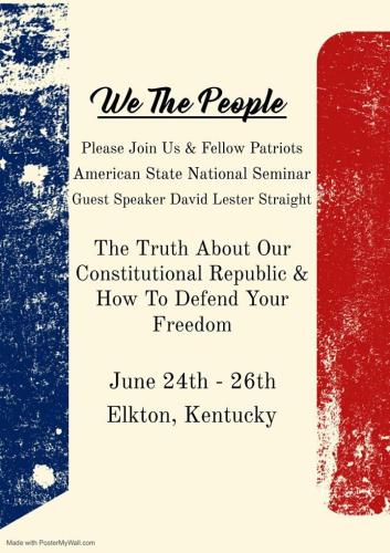 Elkton, Kentucky - June 24 - 26, 2022 - How to Defend Your Freedom