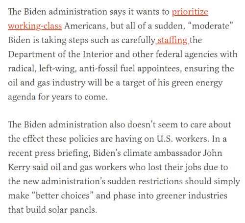 Biden Admin is Targetting the oil and gas industry
