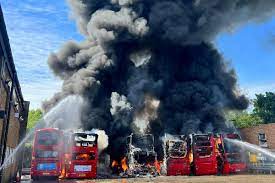 Electric Bus fires in England