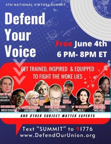 Virtual Summit - June 4, 2022 - Defend Your Voice