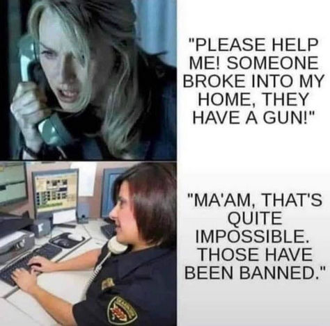 guns have been banned