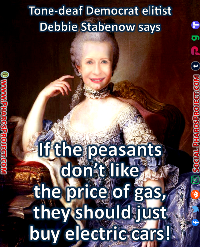 Debbie Stabenow - Marie Antoinette - Electric Car Elitism - Web-Social