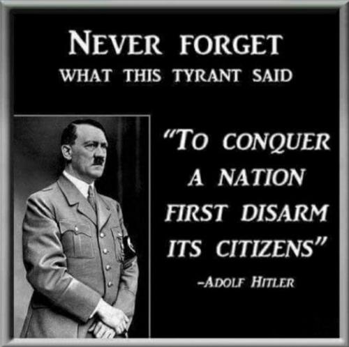 to concure a nation first disarm its citizens