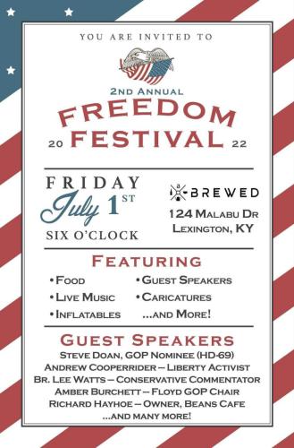 Lexington, Kentucky - July 1, 2022 - Freedom Festival