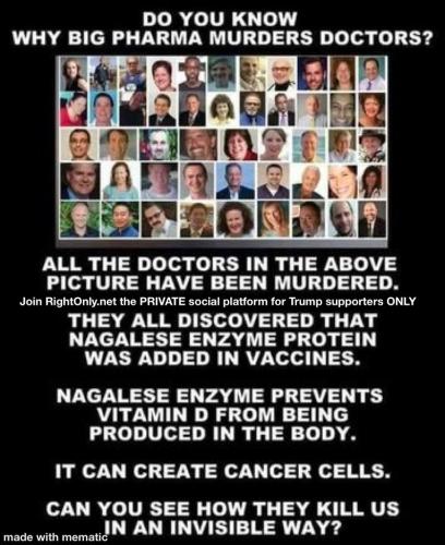 Big pharma killed holistic doctors antivax