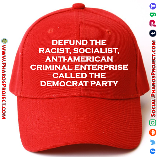 MAGA Hat - Defund Democrats - Web-Social