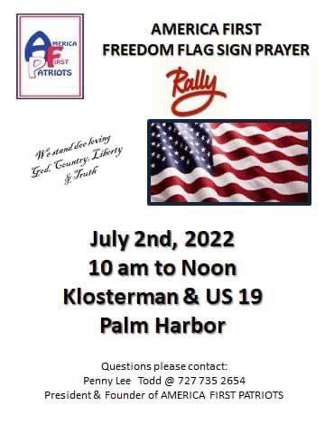 Palm Harbor, Florida - July 2, 2022 - Rally