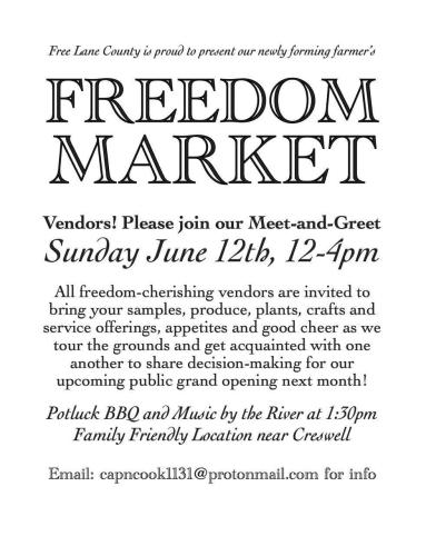 Lane County, Oregon - June 12, 2022 - Freedom Market