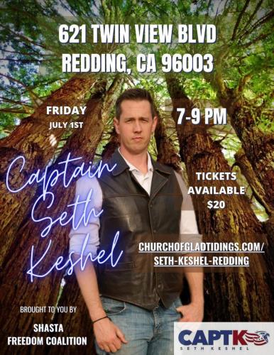 Redding, California - July 1, 2022 - Captain Seth Keshel