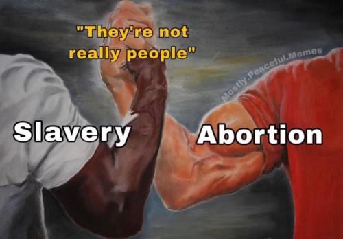 slavery:abortion f