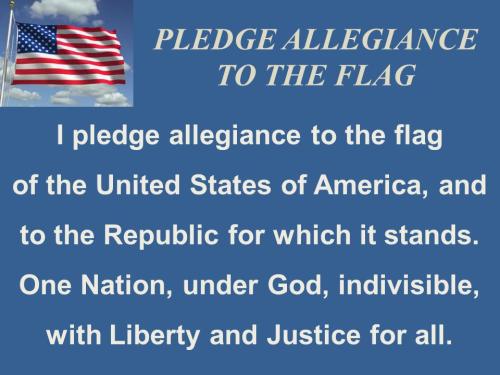 pledge to flag 5