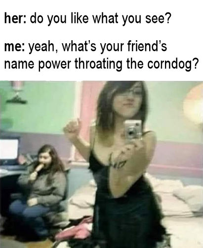 power throating the corndog