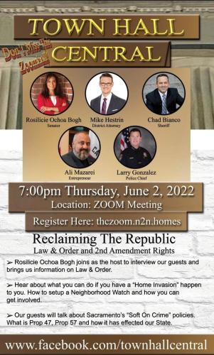 California - Zoom Town Hall - June 2, 2022 - Reclaiming the Republic